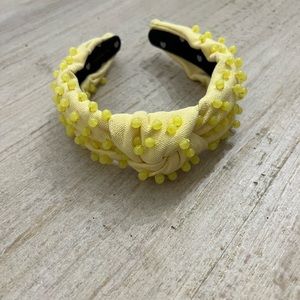 Lele Sadoughi yellow beaded headband
